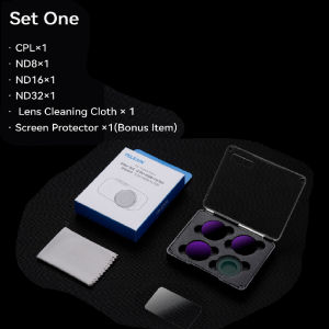 Telesin | TELESIN CPL ND8 ND16 ND32 UV Black Diffusion 1/4 Filter Quick Release Lens Filter Kit Set Frame for DJI OSMO Nano Accessories