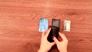 Ultra-Slim Carbon Fiber RFID Blocking Card Holder Smart Pop Up Business Cardholder For Men