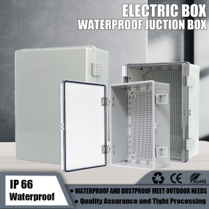 IP67 Waterproof Transparent ABS Plastic Enclosure Outdoor Power Distribution Junction Box Electronic Instrument Case