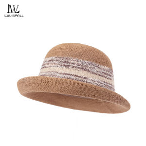 LouisWill Women Sun Cap Beach Hat Elegant Sun-proof Hat Casual Sun Hats Portable Beach Cap Sun Protection Cap UV Protection Hats Fisherman Hat for Summer Outdoor Travel