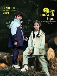 ZJE | Bộ Áo Mưa Phân Khúc Cho Trẻ Em Chống Thấm Nước