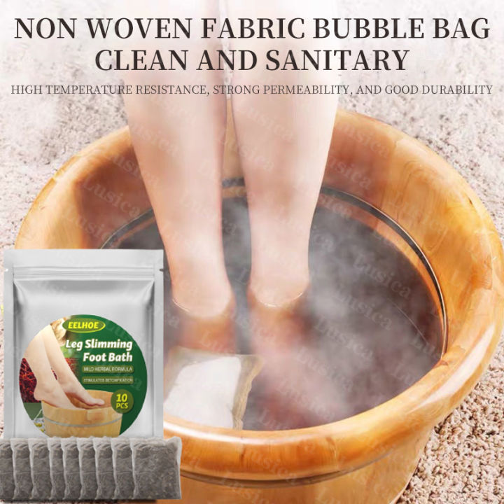 10pcs/box herbal foot bath bag Ginger Foot Soak weight loss genger foot soak Foot Bath Powder