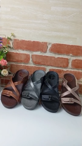 [ส่งเร็วพิเศษ!] 8am รองเท้าเพื่อสุขภาพ ขนาดปกติ รองเท้าแตะหน้าสวม แบบปรับระดับความหลวมความฟิตได้เท้าอวบก็ใส่ได้ FF2153