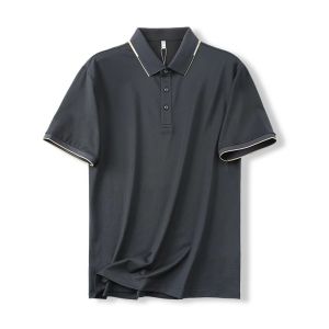 Áo Thun Polo Tay Ngắn Mùa Hè Cho Nam Thương Hiệu Truyền Thống Sợi Lụa Tay Ngắn Thường Ngày Công Sở Thoáng Khí Thoải Mái