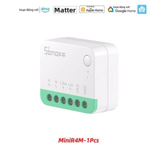 Sonoff | Công Tắc Đèn Thông Minh WiFi Sonoff Mini R4 Hỗ Trợ Matter Relay Cực Mạnh Tương Thích Với Alexa Google Home Homekit Cho Hệ Thống Tự Động Hóa Nhà Cửa