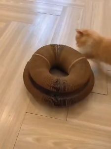 Magic Organ Cat Scratch Board Cat Toy with Bell Cat Grinding Claw Cat Climbing Frame Cat Scratch Toy Cat Scratcher Lounge Bed