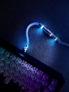 Single Crystalline Copper Aviation Plug Keyboard Cable RGB Blue Bird Series Magnetic Nameplate 8K Return Magnetic Shaft Unknownerrorrd10