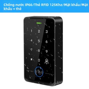 Bàn Phím Truy Cập RFID 125Khz Chống Nước Ngoài Trời Bảng Điều Khiển Màn Hình Cảm Ứng Bàn Phím Điều Khiển Truy Cập Độc Lập Wiegand 26/34 DC12V Để Bảo Mật