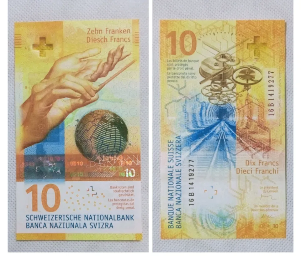 Switzerland 10 francs Paper 2016 Years (IBNS-2017 Champion Banknote)  (UNCIRCULATED 100% Genuine Banknote) 1pcs Random number /瑞士10瑞士法郎纸钞2016年(国际钞票协会-2017冠军钞)  (全新100% 真钞)1张号码随机| Lazada
