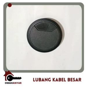 Tutup Lubang Kabel Besar Komputer Gromet Grommet Hitam