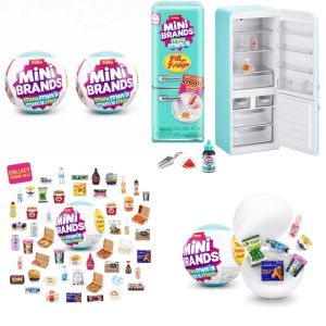 Bandai | ZURU Mini Surprise Blind Box Toy Ball Filled Refrigerator-mysterious Mini Refrigerator Toy+mini Toy Decorative Ideal Toy Gifts