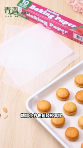 Food Grade Baking Paper Roll 30cm x 5M/8M Non-Stick Oil-Proof Parchment Paper for Air Fryer Oven Cake Bread BBQ