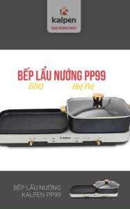 [SIÊU SALE MEGA 3.3] Bếp Lẩu Nướng Đa Năng Kalpen PP99 Công Suất 2200W 2 Vùng Nấu Độc Lập Có Thể Tháo Rời Chống Dính 5 Lớp Mỹ