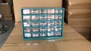 Hộp Đựng Linh Kiện Đa Ngăn 25 Ô Gắn Tường Bằng Nhựa Dùng Để Phân Loại Ốc Vít Hộp Dụng Cụ Dùng Để Lưu Trữ Linh Kiện Điện Tử