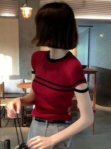 Vintage Striped French Design T-shirt
