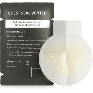 Emergencies Trauma Sticker Chest Seal Vented Medically Outdoor Tool Medically Chest Seal Vented Dressing Bandage