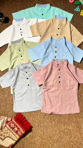 KOKO KURTA OXFORD KANCING ANAK USIA 1-12 TAHUN