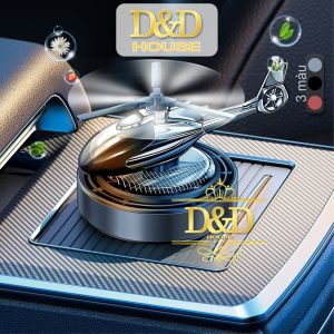 Tinh dầu thơm trang trí táp lô xe hơi ô tô mô hình trực thăng chạy bằng năng lượng mặt trời