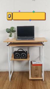 XPX โต๊ะทำงาน โต๊ะคอม โต๊ะคอมพิเวิร์ด โต๊ะวางคอมพิเวิร์ด โต๊ะไม้ โต๊ะสำนักงาน ขนาด 40*70*71 CM