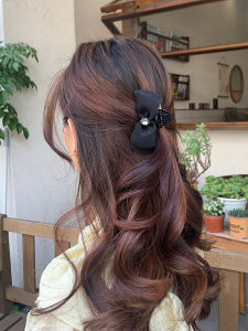 Elegant Small Size Butterfly Knot Hair Clip Shark Fin Clip Mesh Rhinestone Hair Claw Korean Style Fashion Hair Accessories