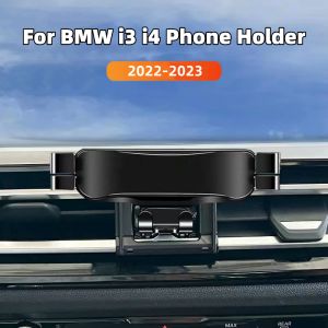 Car Phone Holder For BMW i3 i4 G26 2022 2023 Styling Bracket GPS Stand Rotatable Mobile Accessories