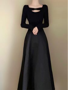 SHANGSHA | Elegant French Style Midi Dress