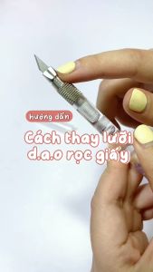 (Tặng 2 Lưỡi Thay) Dao rọc giấy unbox kim tuyến cầm tay dễ thương Midi Corner