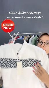 Baju Setelan Koko Anak Usia 1 - 8 Tahun Koko Katun Motif kurta Model Terbaru