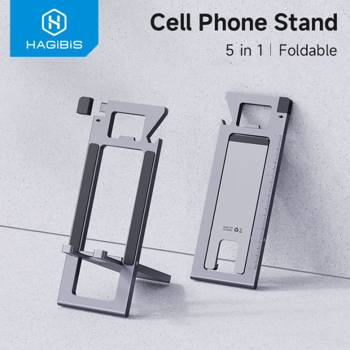Hagibis Foldable Cell Phone Holder Stand Adjustable Portable Metal
