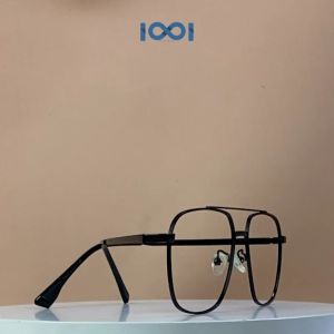 IOOI Eyewear -  Kacamata Aviator Metal PC Fashion Pilot Lensa Anti Radiasi Bluecromic Pria 72637