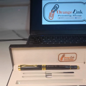 Engraved Sign Pen Set with Box – Personalized Gift | Custom Name/Logo | Elegant Ballpoint Pen