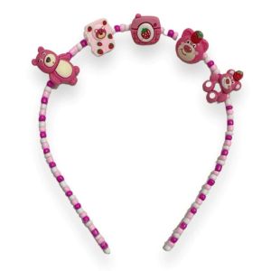Bando Beads Karakter Kartun Animasi Lotso Mario Winnie the Pooh Cartoon Headband Beads Band Hairband Bando Character Anak Dewasa Lucu