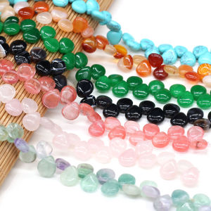 100% Natural Stone Bead Drop Shape India Agates Quartzs Bead for Fine Jewelry Accessories Making Women Bracelet Necklace
