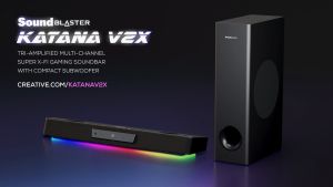 Creative Sound Blaster Katana SE & Katana V2X 180w & V2 252w 5.1 Multi-Channel Gaming Soundbar with Compact Subwoofer