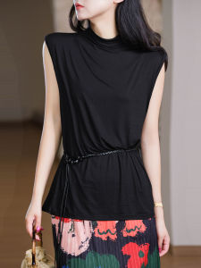 XIAOER | Half Bamboo Collar Soft Rayon T-Shirt