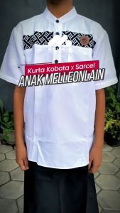Setelan Baju Muslim ANAK Koko Kurta Sarcel Sarung Celana Stelan Melleonlain