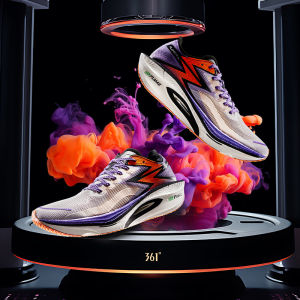 [20KM+] 361 Degrees Flame 3 Full Palm Carbon Plate Racing PB Shock Absorbing Sports Shoes Training Shoes Professional Marathon Running Shoes 672422233F