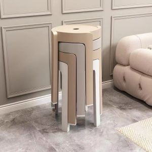 Durable Stackable Household Round Stool