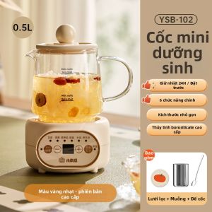 [Phích cắm dẹt] Nồi Đun Trà & Nước Đa Năng Có Tính Năng Cách Nhiệt