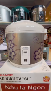 Nồi cơm nắp gài Sharp 1.8 lít KS-N182ETV