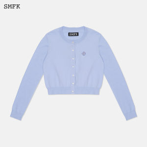 SMFK | Celebrity Style Knit Cardigan with Embroidered Double Stripes