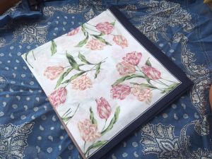 Large Size Soft Pure Cotton Handkerchief Floral Series Womens Sweat Absorbing Square Scarf 45cm Home Textile Towel/Bathrobe