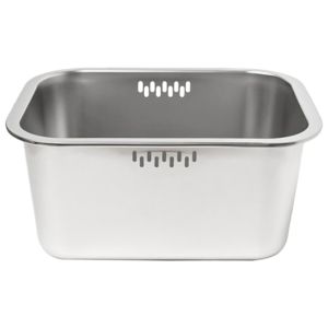 Portable Washing-up Bowl 10L Large Stainless Steel Dishpan Multipurpose Kitchen Sink Bowl Dish Tub Vegetable Washing Basin