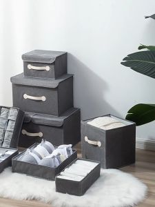 BATHI Kotak Lipat Laci Penyimpanan Baju 24 Sekat Non Woven Drawer Organizer H24L
