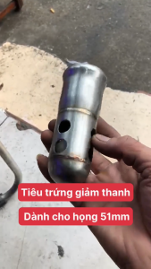 ⚡️FREESHIP⚡️ tiêu giảm thanh 2 lớp bỏ trong pô lon inox 304