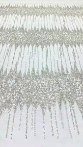Beautiful French Net Lace with SequinsNewest African beaded embroidery lacefashion french pearls Lace Fabric AT2922
