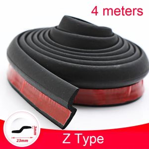 SEAMETAL Rubber Seal Strip for Car Door Trunk 4M D Z P Type Dustproof Soundproof Noise Insulation EPDM Sealant Protector