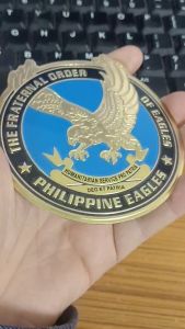 Bendable Motor Eagles Emblem Motorcycle Car Colorfast Badge The Fraternal Order of Eagles Emblem Eagles Logo KUYA Emblem