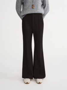DUSHU | Slim Fit Trousers with 3D Seams Fleece-lined