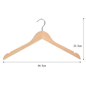 Huaersi | Non-slip Scratch-proof Trousers Clip Wooden Hangers